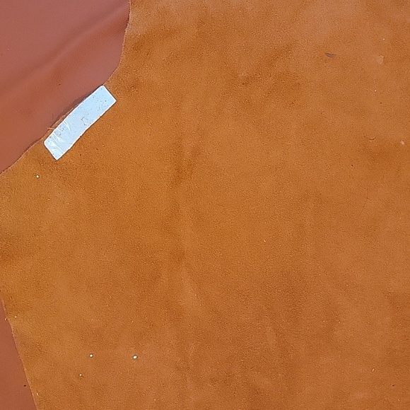 Authentic leather Cowhide: Burnt orange. - Picture 3 of 4
